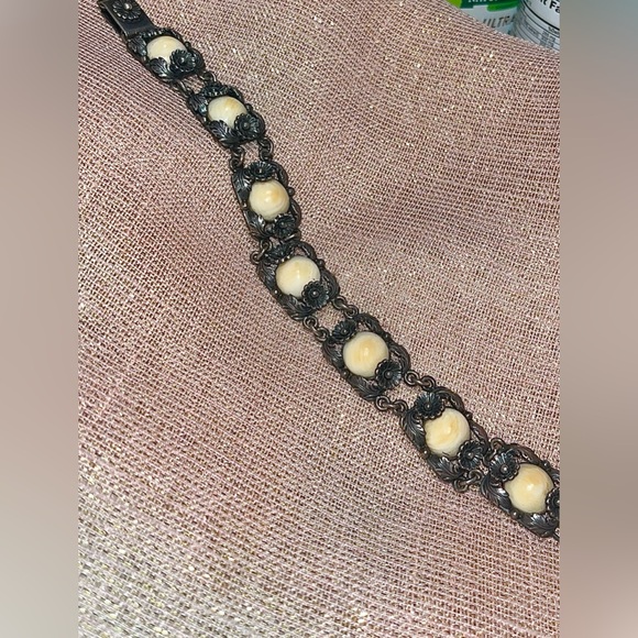 Vtg MCM Nils Erik Sterling silver link bracelet - Picture 2 of 10